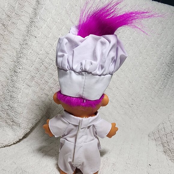 MASTER CHEF (#2) - 5" Russ Troll Doll - NEW IN ORIGINAL BAG - Fuchsia Hair - Picture 2 of 3